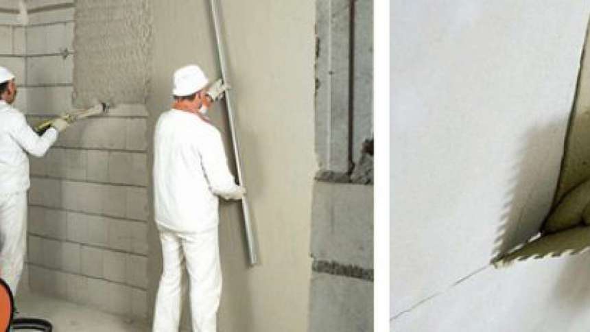 Как штукатурить стену из пеноблоков внутри дома: подготовительные работы, особенности шпаклевания