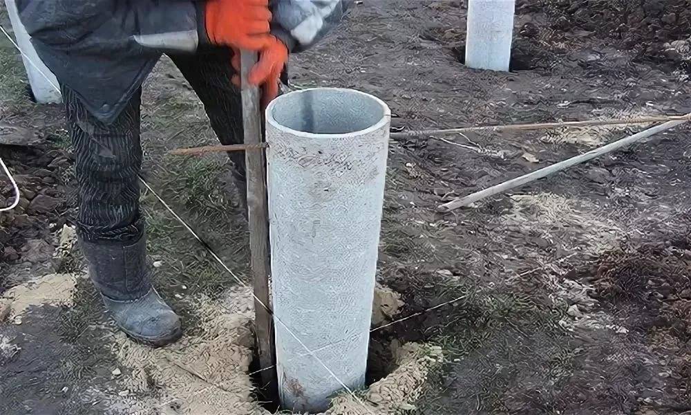 Фундамент из асбестовых труб – строим сами в короткие сроки