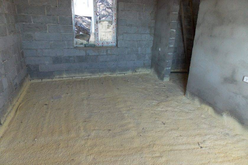 Утепление бетонного пола