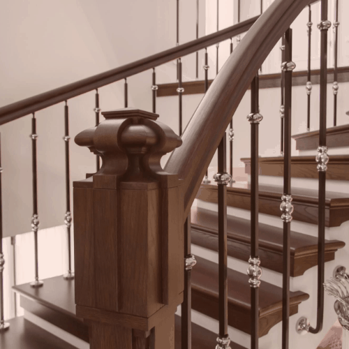 ❓ перила для лестницы в частном доме: виды, устройство и особенности изготовления