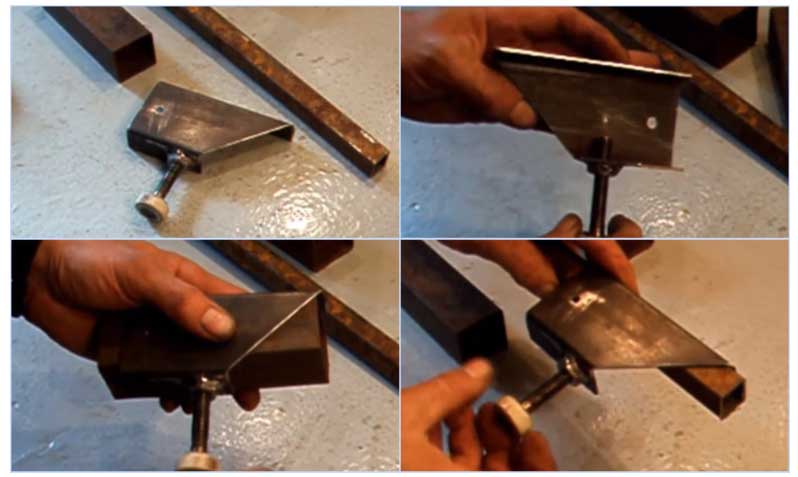 Как разрезать профильную трубу под 45 градусов - мастерок