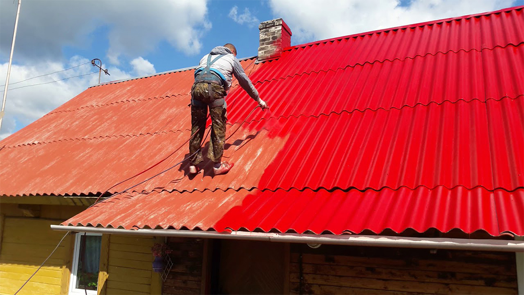 Покраска крыши: выбор цвета, состава и технологии