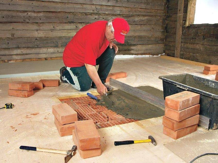 Делаем своими руками фундамент под камин в деревянном доме — варианты строительства и материалы