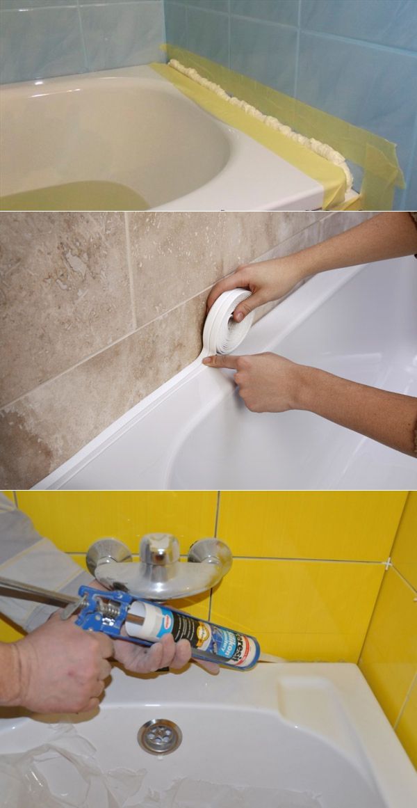 Заделываем щель между ванной и стеной своими руками