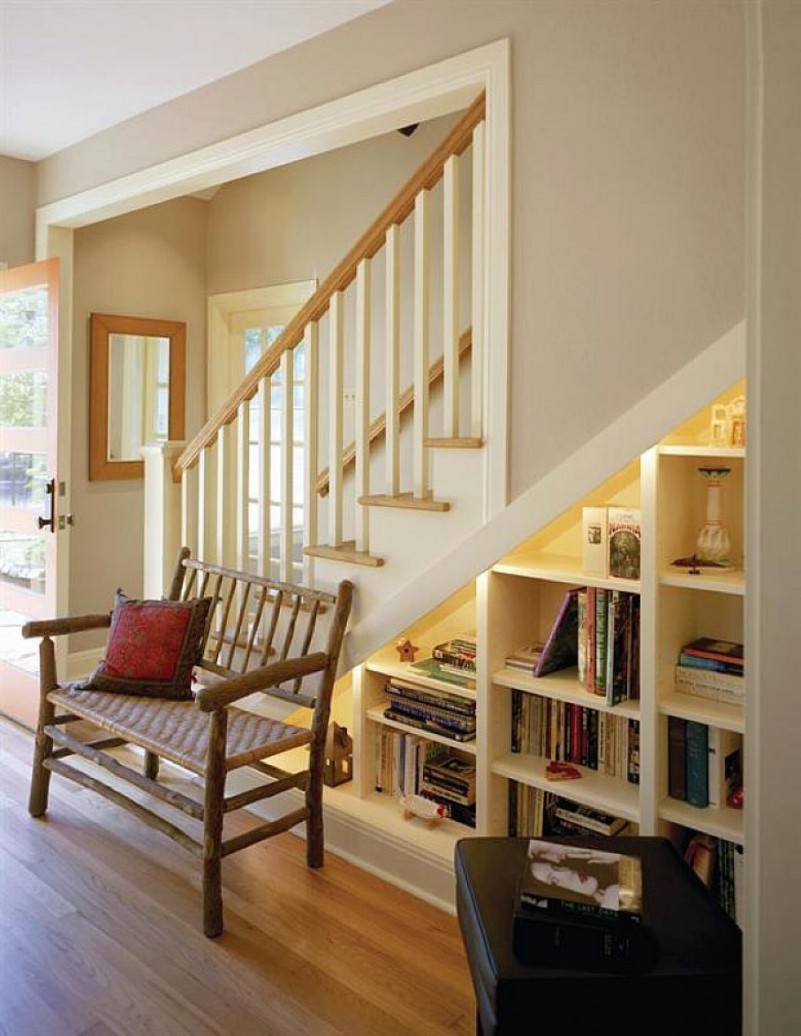 Дизайн пространства под лестницей: 77 фото подлестничного оформления - легкое дело