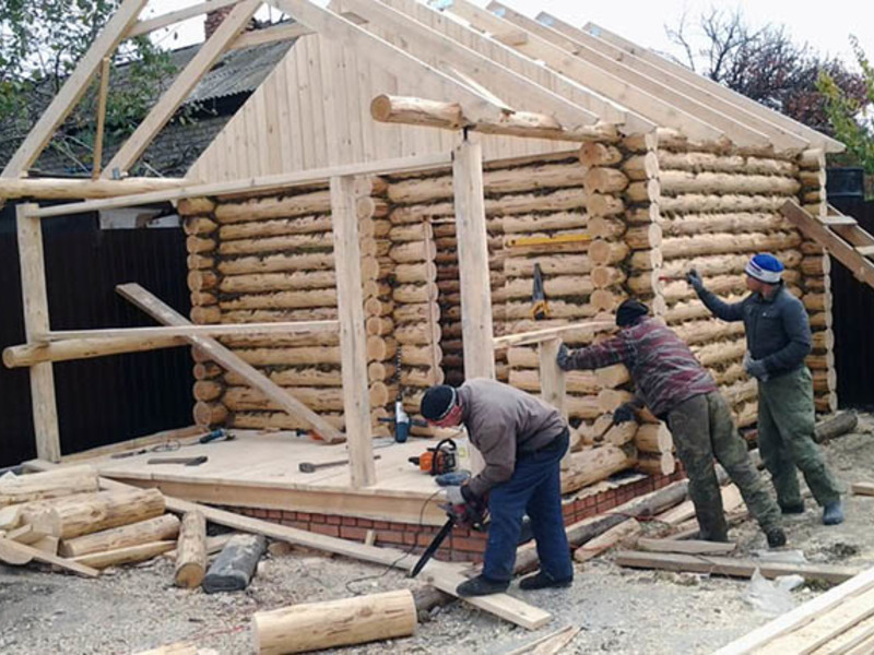 Сборка деревянных домов